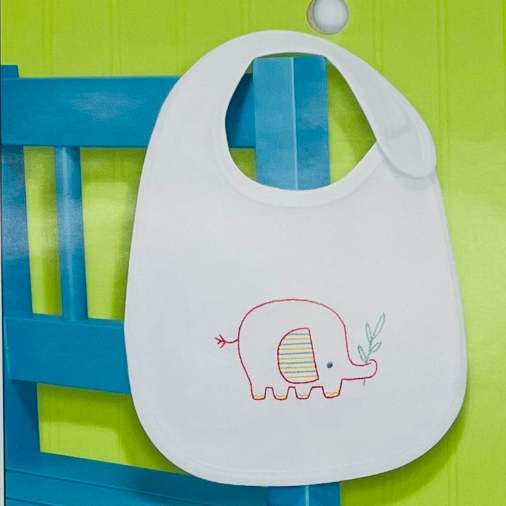 NEW (5) Dimensions Elephant Bib Embroidery Kit